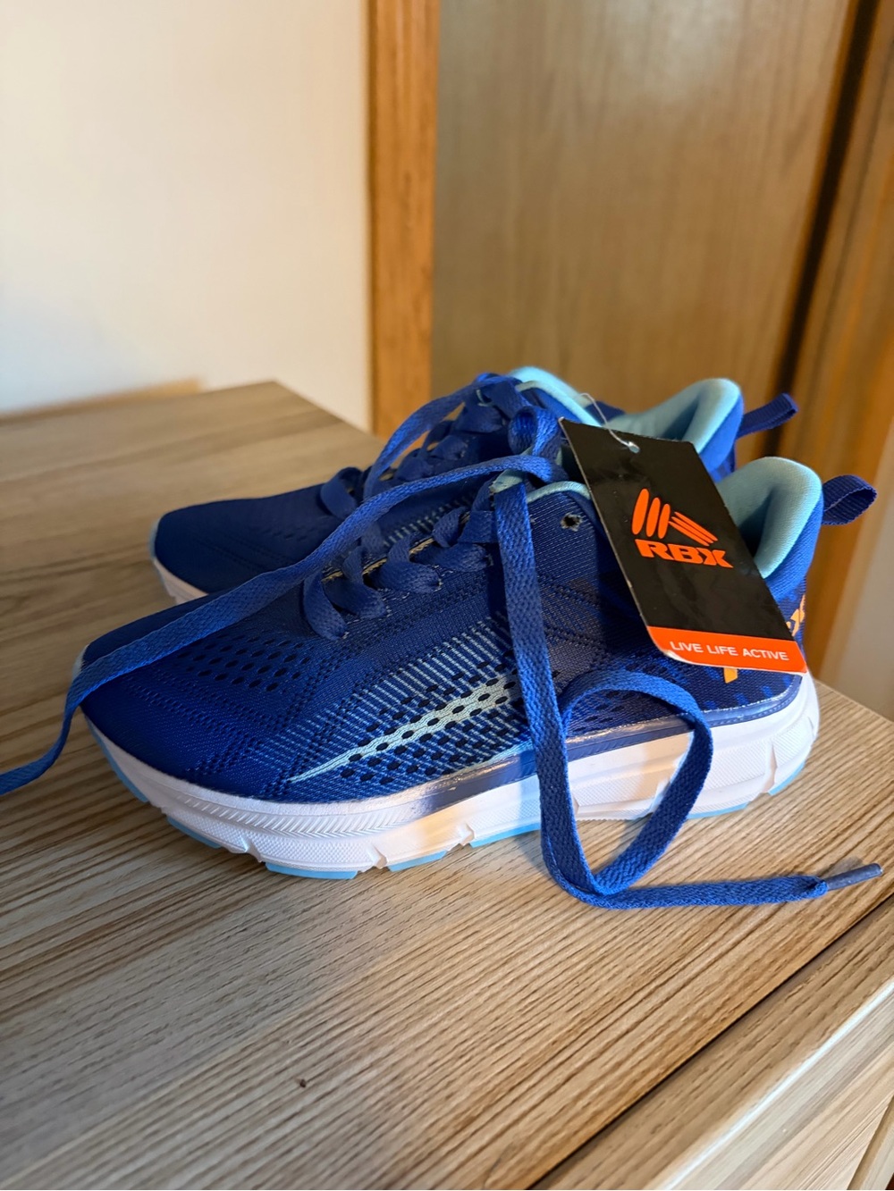 RBX Kids Royal Blue & White Athletic Sneakers
